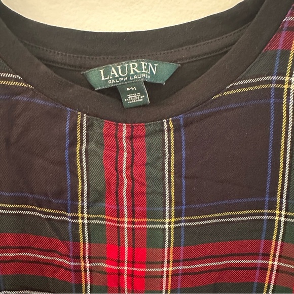 Lauren Ralph Lauren Women’s Plaid Shirt Size PM - Picture 4 of 4
